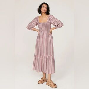 Marine Layer Ivy Smocked Dress XS